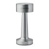 Rechargeable iron table lamp matt silver | No Branding | not available | not available | not available
