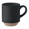 Ceramic stackable mug 170 ml black | No Branding | not available | not available
