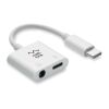 ABS jack audio splitter type C white | No Branding | not available | not available | not available