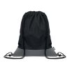 RPET PU drawstring bag 2 tone black | No Branding | not available | not available | not available