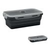 Collapsible silicone lunch box black | No Branding | not available | not available | not available