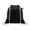 Drawstring bag Fairtrade 180gr black | No Branding | not available | not available | not available
