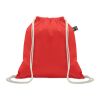 Drawstring bag Fairtrade 180gr red | No Branding | not available | not available | not available