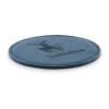 Round coaster in PU navy blue | No Branding | not available | not available | not available