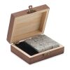 9 stone ice cube set in box wood | No Branding | not available | not available | not available