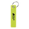 Reflective key ring in PVC neon yellow | No Branding | not available | not available