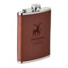 Slim hip flask 200 ml brown | No Branding | not available | not available