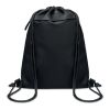 Drawstring bag in 600D RPET black | No Branding | not available | not available | not available