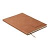 A5 notebook in smokey PU brown | No Branding | not available | not available | not available