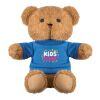 Teddy bear with t-shirt 23 cm blue | No Branding | not available | not available | not available