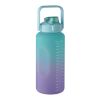 RPET water bottle 2000ml turquoise | No Branding | not available | not available | not available