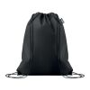 Drawstring bag RPET non-woven black | No Branding | not available | not available | not available