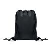 Kids drawstring bag 190T RPET black | No Branding | not available | not available | not available