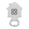House shape bottle opener matt silver | No Branding | not available | not available