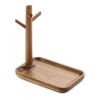 Acacia wood key tray holder wood