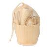 Bath gift set in wooden bucket wood