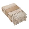 Recycled polycotton blanket beige