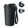 Recycled steel tumbler 400ml black
