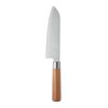 Beech wood chef knife silver