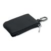 PU key case wallet w/carabiner black