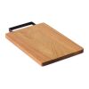 Acacia board with steel handle wood