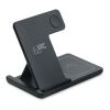 Foldable 3-in-1 charger 15W black
