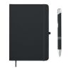 A5 recycled PU notebook set black