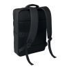 15" PU RPET laptop backpack black