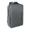 15" PU RPET laptop backpack grey