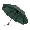 21" auto umbrella wood handle green