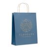 Medium Gift paper bag  90 gr/m² blue | No Branding | not available | not available | not available