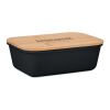 Lunch box with bamboo lid black | No Branding | not available | not available