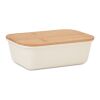Lunch box with bamboo lid beige | No Branding | not available | not available | not available