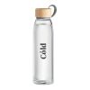 Glass bottle with bamboo lid 500ml transparent | No Branding | not available | not available