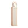 Jute wine bag for one bottle beige | No Branding | not available | not available | not available