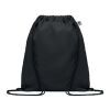 Organic cotton drawstring bag 140 gr/m² black | No Branding | not available | not available | not available