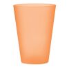 Reusable event cup 300ml transparent/orange | No Branding | not available | not available