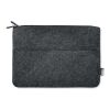 RPET felt zipped laptop bag grey | No Branding | not available | not available | not available