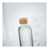 Glass bottle 650ml, bamboo lid transparent | No Branding | not available | not available | not available