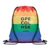 Rainbow RPET drawstring bag multicolour | No Branding | not available | not available | not available