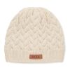 Cable knit beanie in RPET beige | No Branding | not available | not available