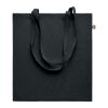 Recycled cotton shopping bag 140 gr/m² black | No Branding | not available | not available | not available