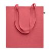 Recycled cotton shopping bag 140 gr/m² red | No Branding | not available | not available | not available