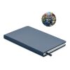 A5 recycled page notebook with cotton page-marker blue | No Branding | not available | not available | not available