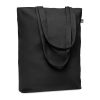 Canvas shopping bag with long handles 270 gr/m² black | No Branding | not available | not available | not available