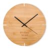 Round shape bamboo wall clock wood | No Branding | not available | not available