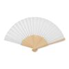 Manual hand fan in bamboo white | No Branding | not available | not available