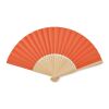 Manual hand fan in bamboo orange | No Branding | not available | not available