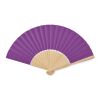 Manual hand fan in bamboo violet | No Branding | not available | not available