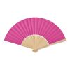 Manual hand fan in bamboo fuchsia | No Branding | not available | not available